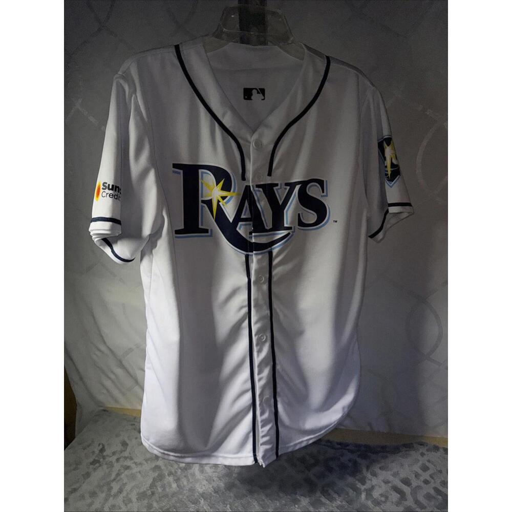 Match-Up MLB Tampa Bay Rays Reversible # 08 & #98 Baseball Jersey Size Medium - Picture 1 of 15